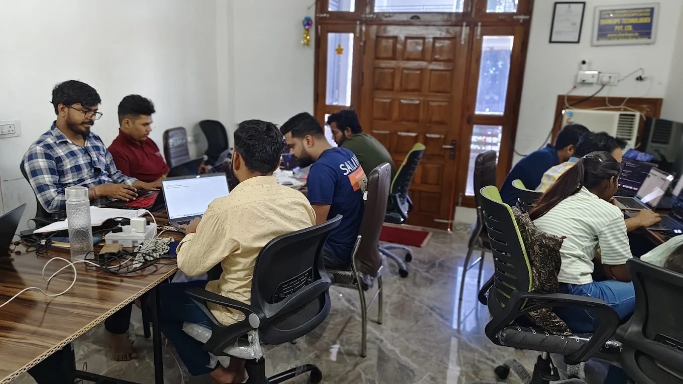 SharkOps team working together on cloud solutions